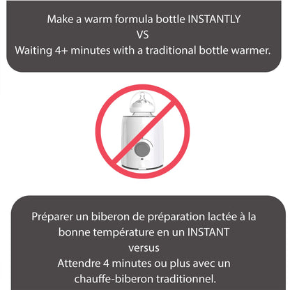 Baby Brezza Instant Warmer - Instantly Dispense Warm Water at Perfect Baby Bottle Temperature - Traditional Baby Bottle Warmer Replacement - Fast Baby Formula Bottles 24/7-3 Temperatures Baby Brezza