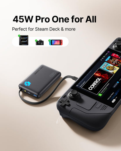 INIU 45W Fast Charging Tablet Power Bank, Smaller 10000mAh Portable Charger