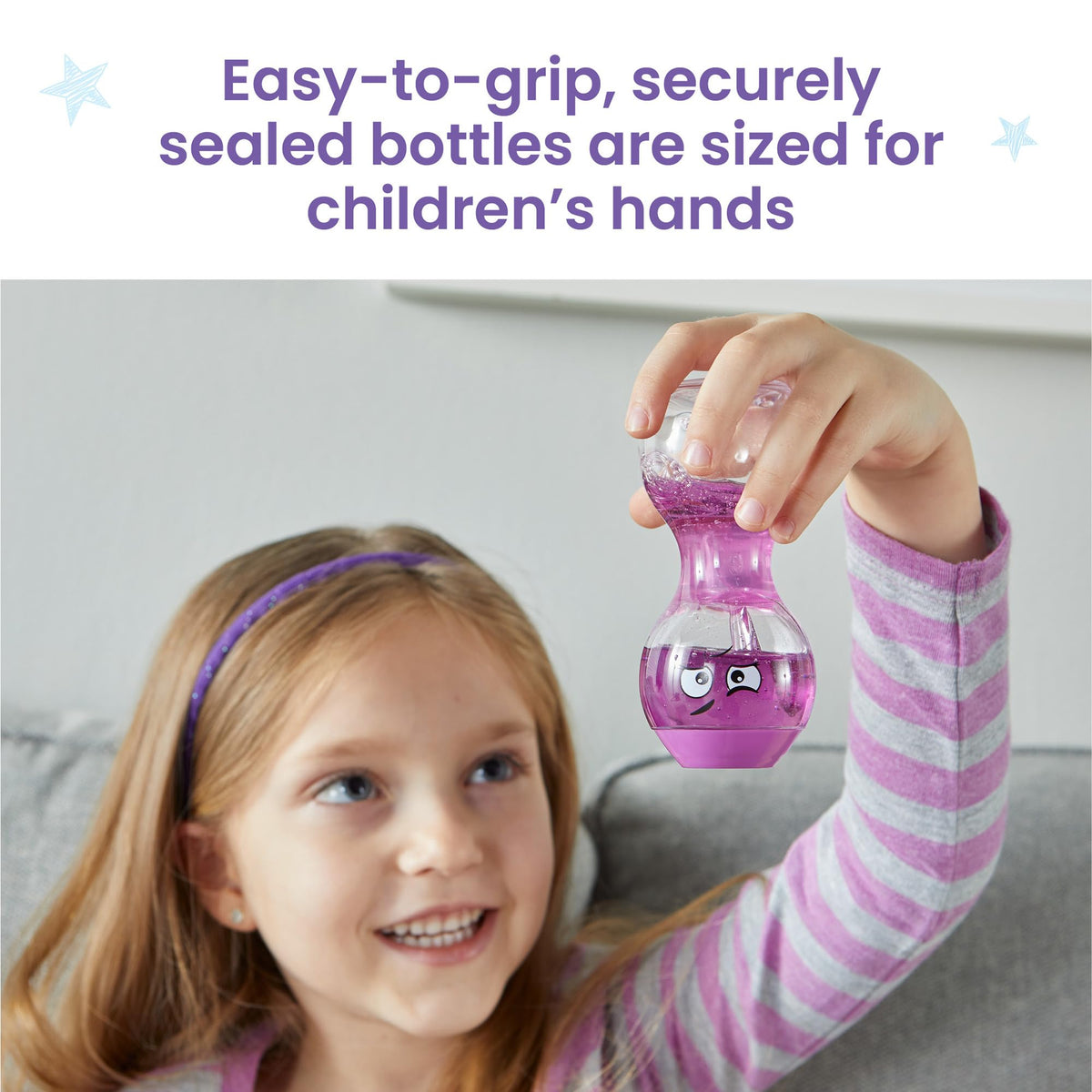 hand2mind Express Your Feelings Sensory Bottles- Excited, Impatient, Lonely, Nervous