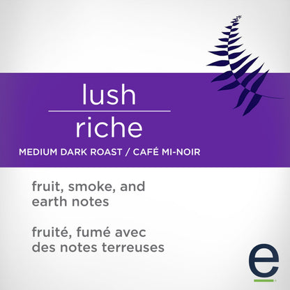 Ethical Bean Lush Medium Dark Roast Fairtrade Organic Whole Bean Coffee 907g Bag, 6 ct Case 🍁 All In One Marketplace Canada