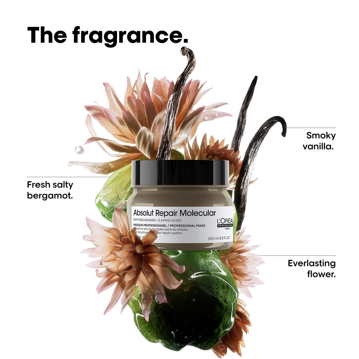 L'Oréal Professionnel Absolut Repair Molecular Mask, Damaged Hair, 250 mL