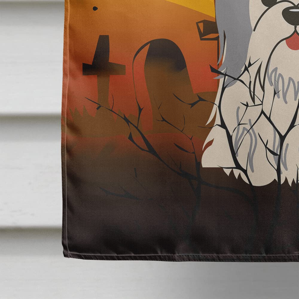 Drapeau de maison en toile Caroline's Treasures BB4351CHF Halloween Shih Tzu Argenté Blanc, Grand, Multicolore