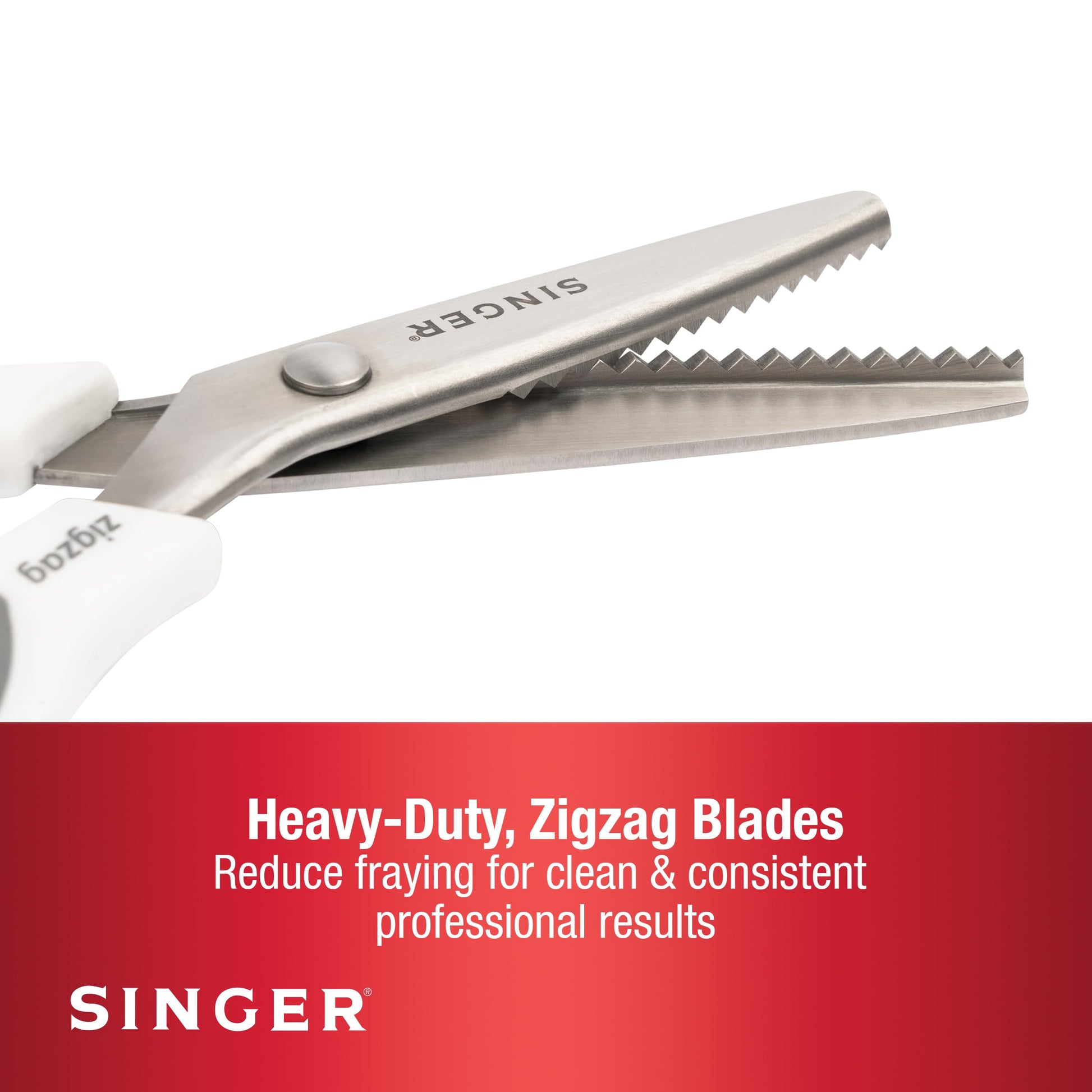 SINGER ProSeries™ 9" Pinking Shears, Stainless Steel No-Fray Zigzag Edge Singer