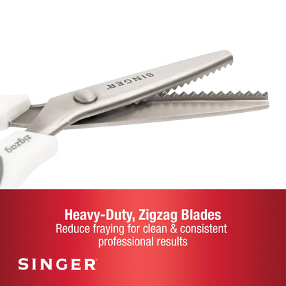SINGER ProSeries™ 9" Pinking Shears, Stainless Steel No-Fray Zigzag Edge Singer