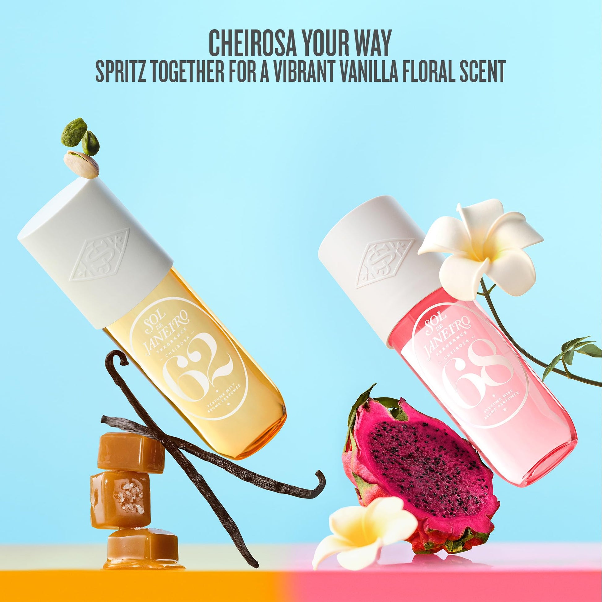 Sol de Janeiro Brazilian Crush Cheirosa 62 - Pistacho and Salted Caramel-Vanilla Perfume Mist Unisex 3 oz Sol de Janeiro