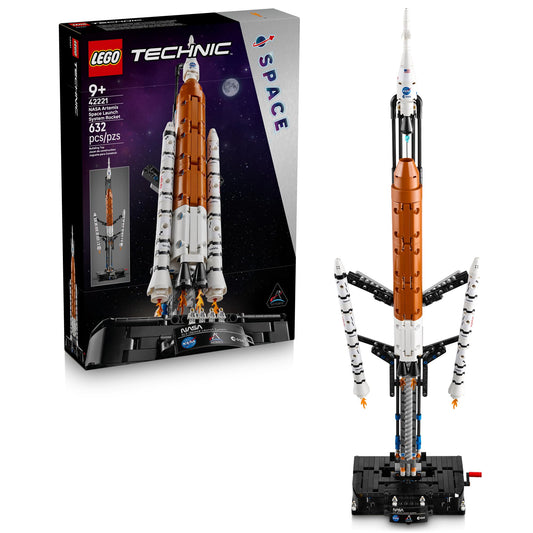 LEGO Technic NASA Artemis Space Launch System Rocket Building Toy for Boys & Girls - STEM Learning & Space Toy W/3-Stage Launch Function for Kids, Ages 9+ - Idea for Birthdays - 42221 LEGO