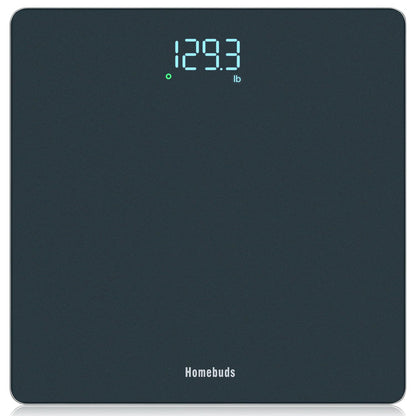 Homebuds Digital Weight Scale, High Precision in 0.1lb by Our Professional Scale Factory Since 2001, Scale Body Weight LED Display and Step-On, 3*AAA Batteries Included, 400lb/182kg, Blue