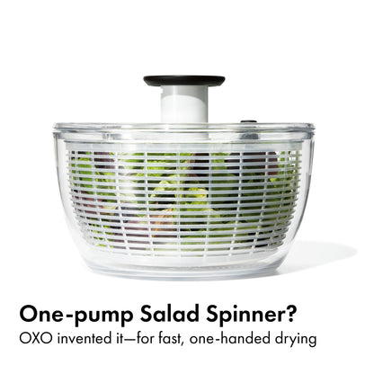 OXO Good Grips Good Grips Salad Spinner, 10.25-Inch Clear - Available at All In One Marketplace Canada