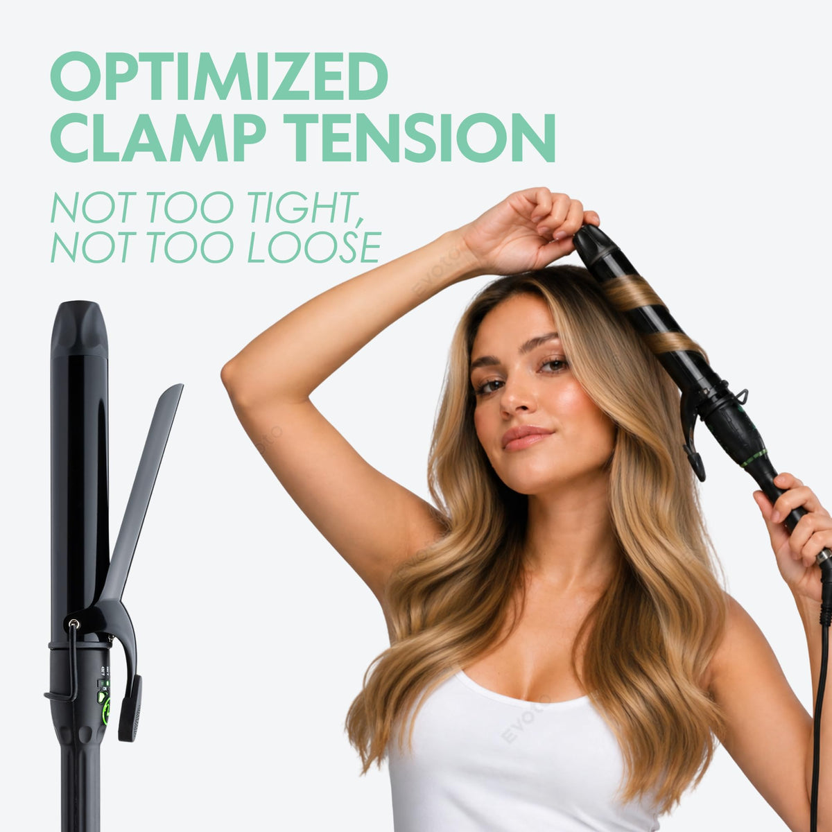 MINT X-Long 1.5 Inch Ceramic Ionic Curling Iron for Long Hair