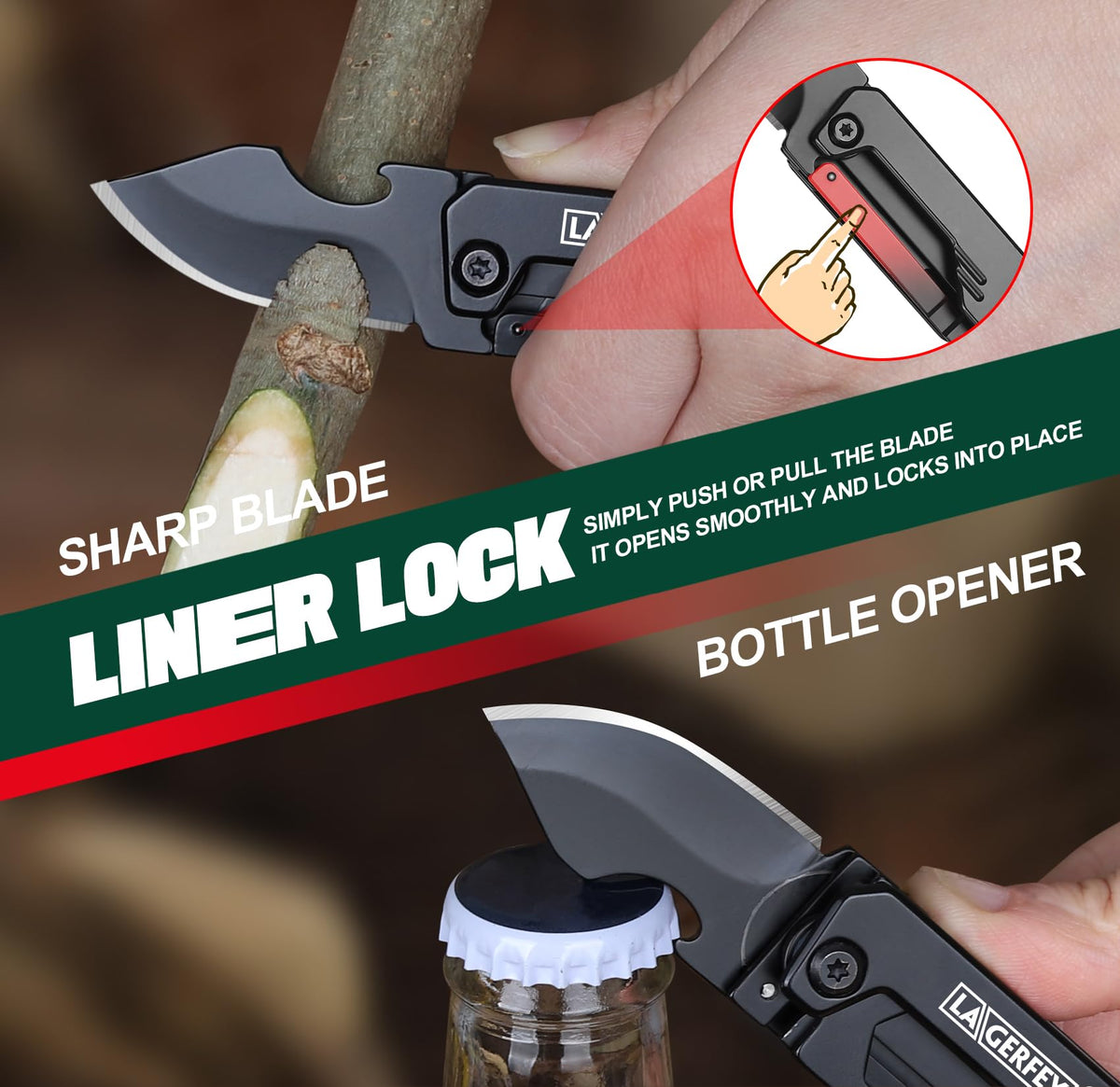 Gifts for Men - Stocking Stuffers for Men, Keychain EDC - Camping Essentials with 1.8inch Blade, Small Multitool - Christmas Birthday Fathers Day Mens Gift Ideas - Camping Stocking Stuffers 🍁 All In One Marketplace Canada
