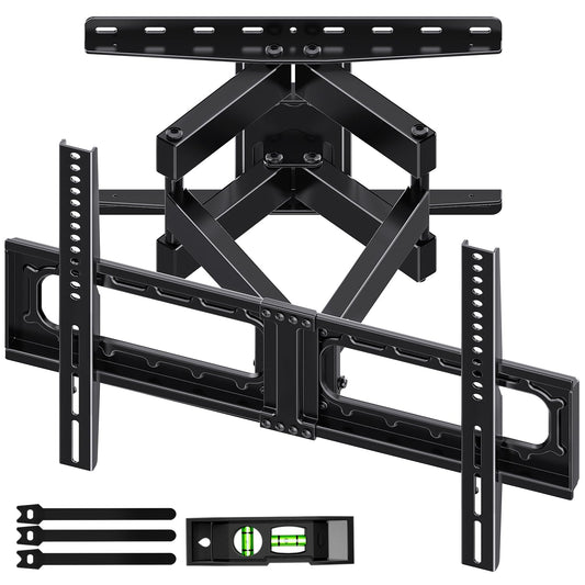 HOME VISION Full Motion TV Wall Mount for Most 32-85 inch TVs up to132 lbs, TV Mount Swivel and Tilt with Dual Articulating Arms, Wall Mount TV Bracket Max VESA 600x400mm, Fits 8" 12" 16" Wood Studs - Available at All In One Marketplace Canada