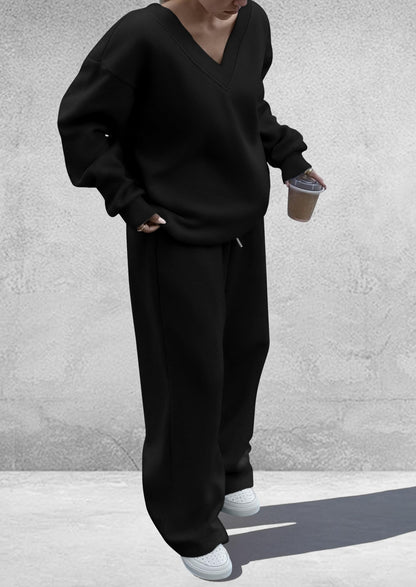 PRETTYGARDEN Womens 2 Piece Outfits Fall Sweatsuits Black,L 🍁 All In One Marketplace Canada