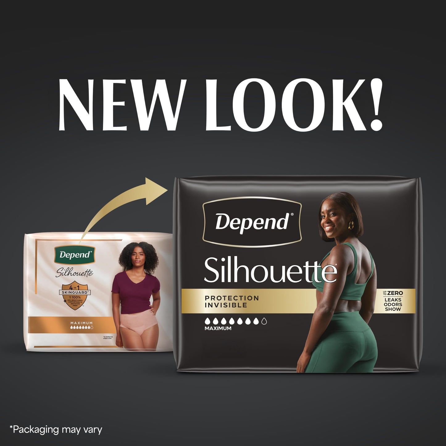 Depend Silhouette Incontinence Underwear for Women, Medium, Pink, 14 Count Depend