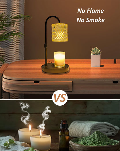 Candle Warmer Lamp with Timer & Adjustable Height Dimmer Christmas Gifts for Women, Wax Candle Lamp for Jar Candles, Home Room Décor Gifts for Women, Mom, New Home, Birthday Gfits Mother’s Day Gifts 🍁 All In One Marketplace Canada
