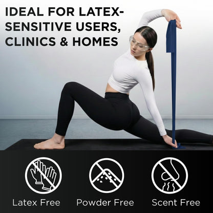 TheraBand Resistance Bands Set, Professional Non-Latex Elastic Band For Upper & Lower Body Exercise, Strength Training without Weights, Physical Therapy, & Pilates, Silver & Blue & Black, Advanced 🍁 All In One Marketplace Canada