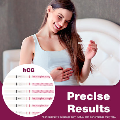 Easy@Home Pregnancy Tests 40 Pack: Easy to Use & Early Detection at Home Pregnancy Strips - Fertility Tests
