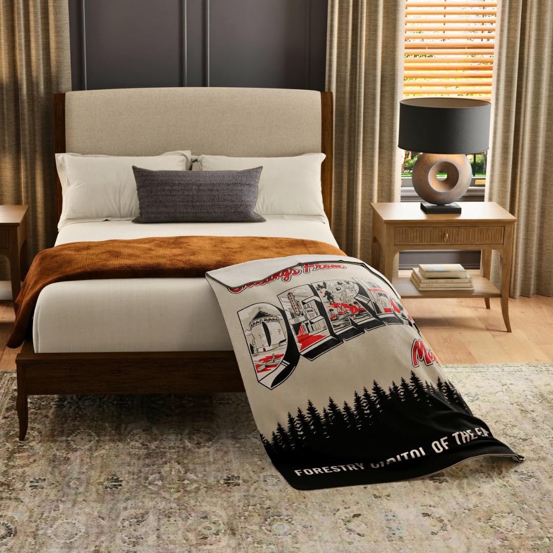Welcome to Derry IT Pennywise Clown Halloween Horror Throw Blanket, Super Soft Cozy Plush Bedding, 46" x 60", (Officially Licensed Product) by Franco