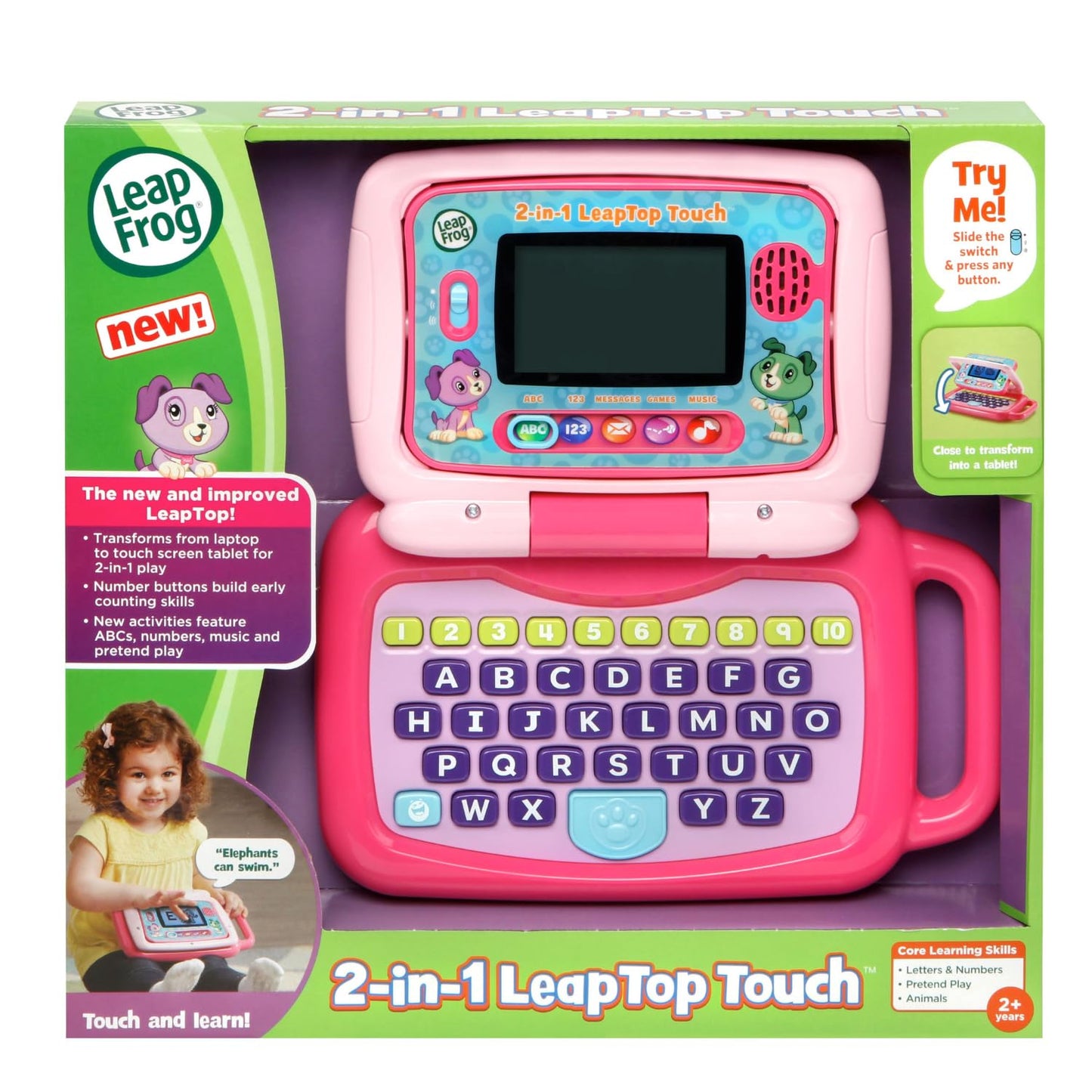 Leapfrog 2-in-1 LeapTop Touch Pink (English Version)