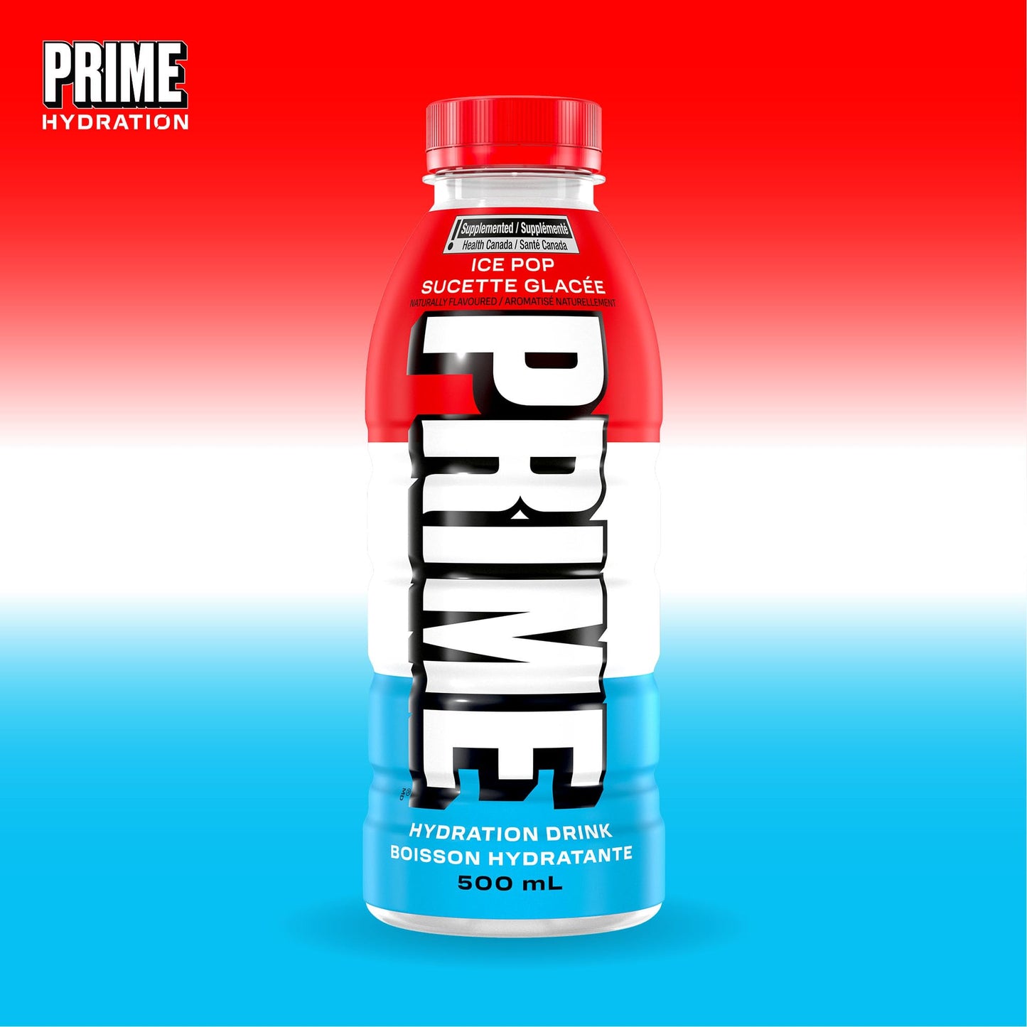 Prime Hydration Drink Ice Pop 12x500ml PRIME HYDRATION