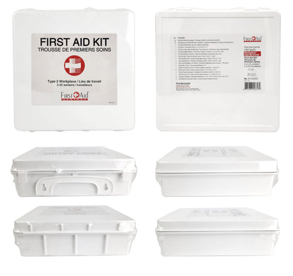 First Aid Central AZ-CSA2SD CSA Deluxe Type 2 25-Person Emergency First Aid Kit For Offices, Worksites, and Construction, 117 Pieces