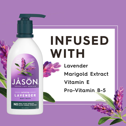 Jason Body Wash - calming lavender 887 ml, Packaging may vary