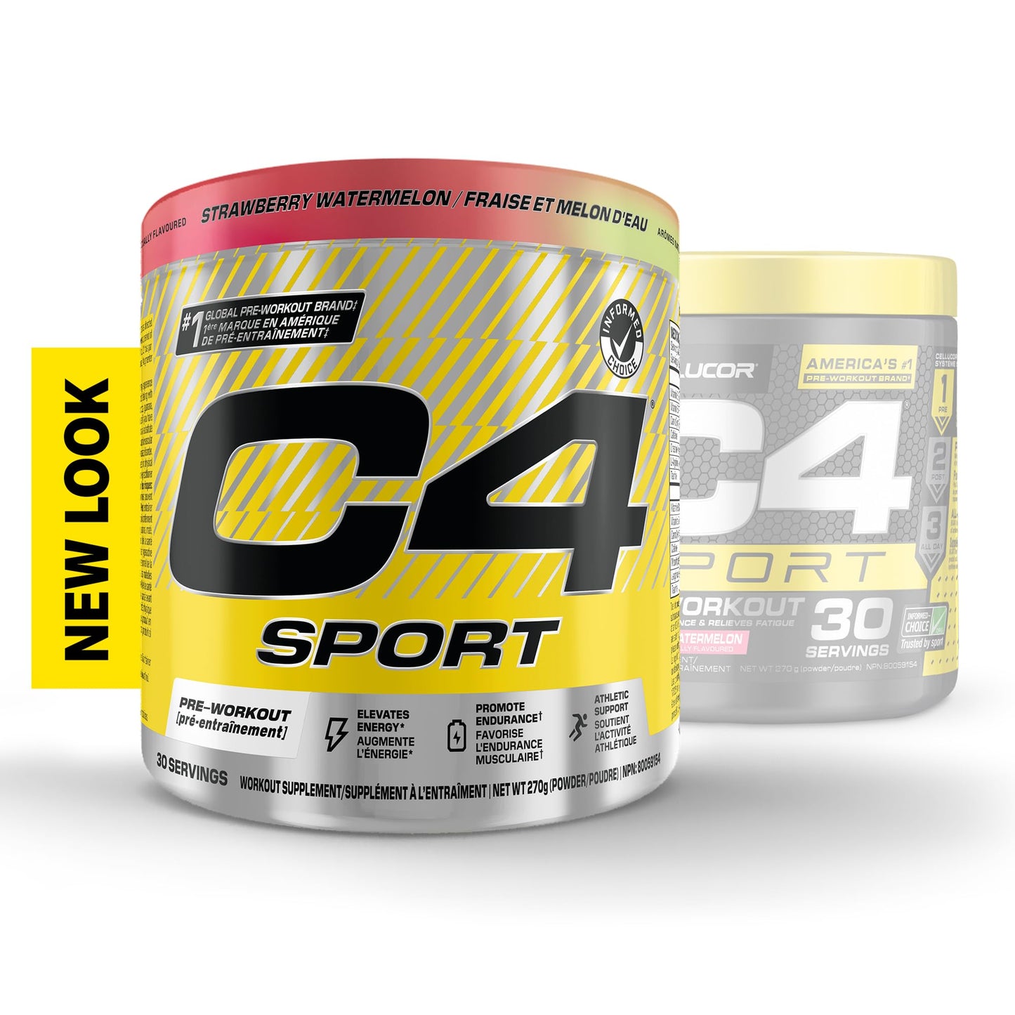 Cellucor C4 Sport Pre Workout Powder - Preworkout Energy with Creatine, Beta-Alanine, and 135mg Caffeine - NSF Certified for Sport - Strawberry Watermelon, 30 Servings