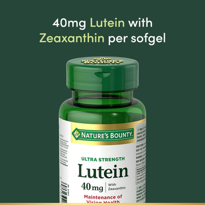 NATURE'S BOUNTY Lutein, Ultra Strength, Support For Conditions Like Cataracts & Macular Degeneration, 53 g - Available at All In One Marketplace Canada
