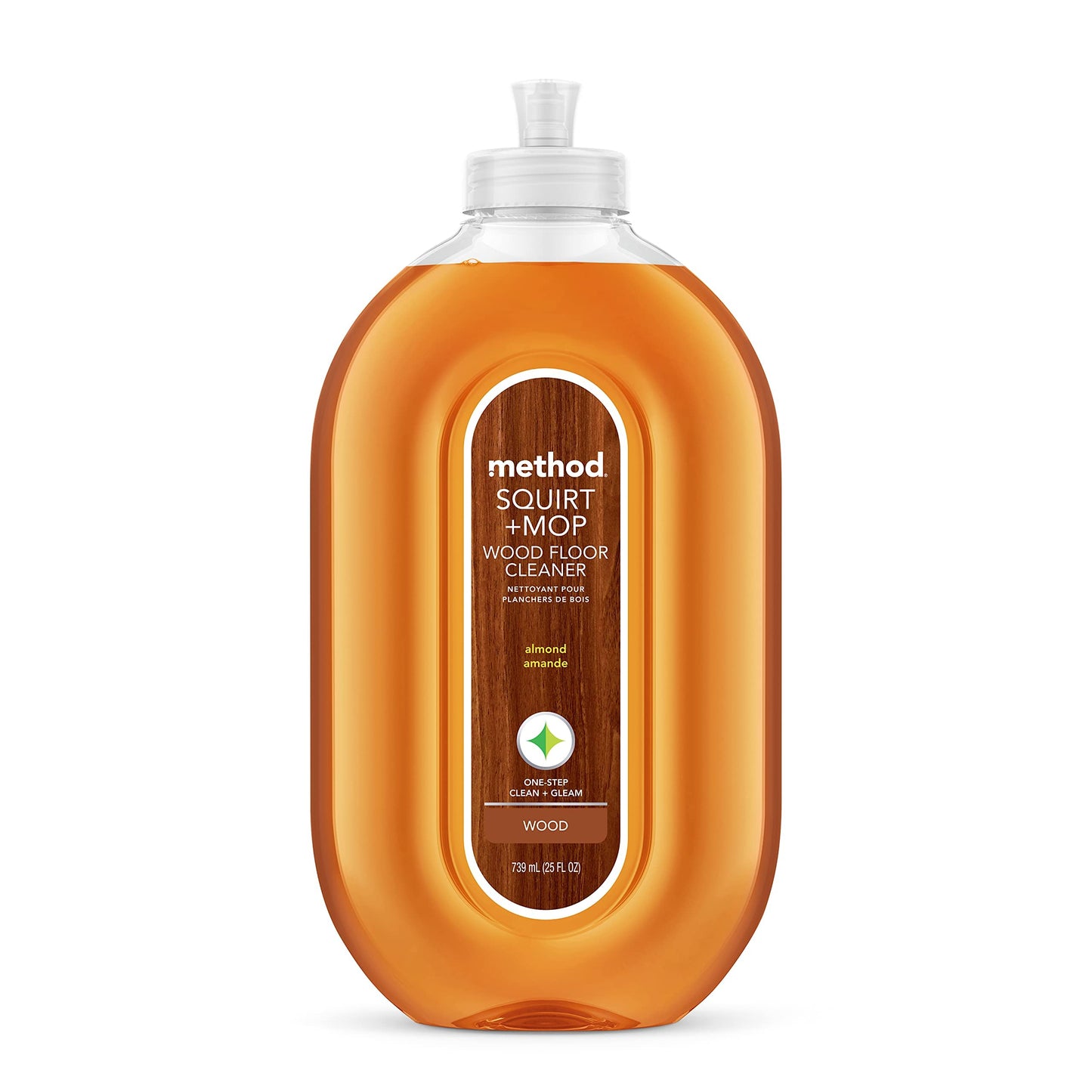 Method Hardwood Floor Cleaner, Squirt + Mop Refill, Use as Laminate or Sealed Wood Floor Cleaner, Almond Scent, 2 Liter Bottle, 1 Pack, Packaging May Vary Method