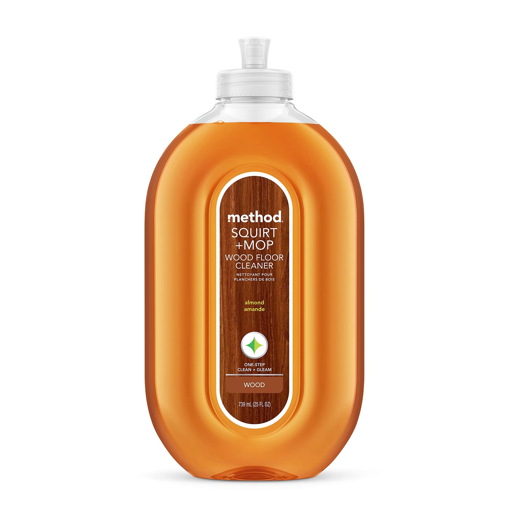Method Hardwood Floor Cleaner, Squirt + Mop Refill, Use as Laminate or Sealed Wood Floor Cleaner, Almond Scent, 2 Liter Bottle, 1 Pack, Packaging May Vary Method