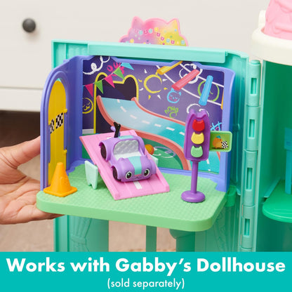Gabby's Dollhouse, Carlita Purr-ific Play Room with Carlita Toy Car, Accessories, Furniture and Dollhouse Deliveries, Kids Toys for Ages 3 and up DREAMWORKS GABBY'S DOLLHOUSE