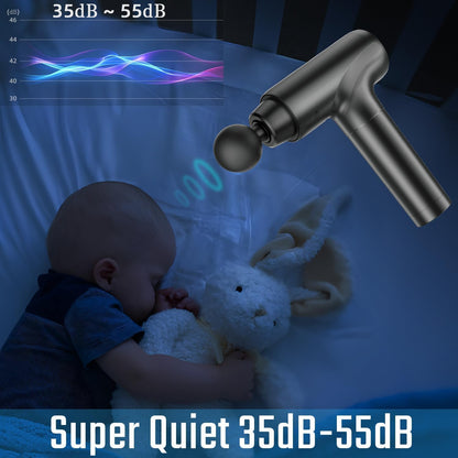 cotsoco Massage Gun Deep Tissue, Muscle Massage Gun with 9 Attachment Heads 20 Speeds & Silent Brushless Motor Cordless, Handheld Percussion Back Massager Gun for Athletes, Mothers Day Gifts for Mom Dad Women Men (Black) - Available at All In One Marketplace Canada