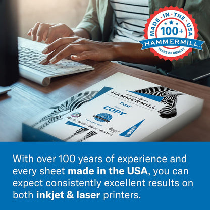 Hammermill Printer Paper, 20 lb Copy Paper, 11 x 17 - 1 Ream (500 Sheets) - 92 Bright, Made in the USA