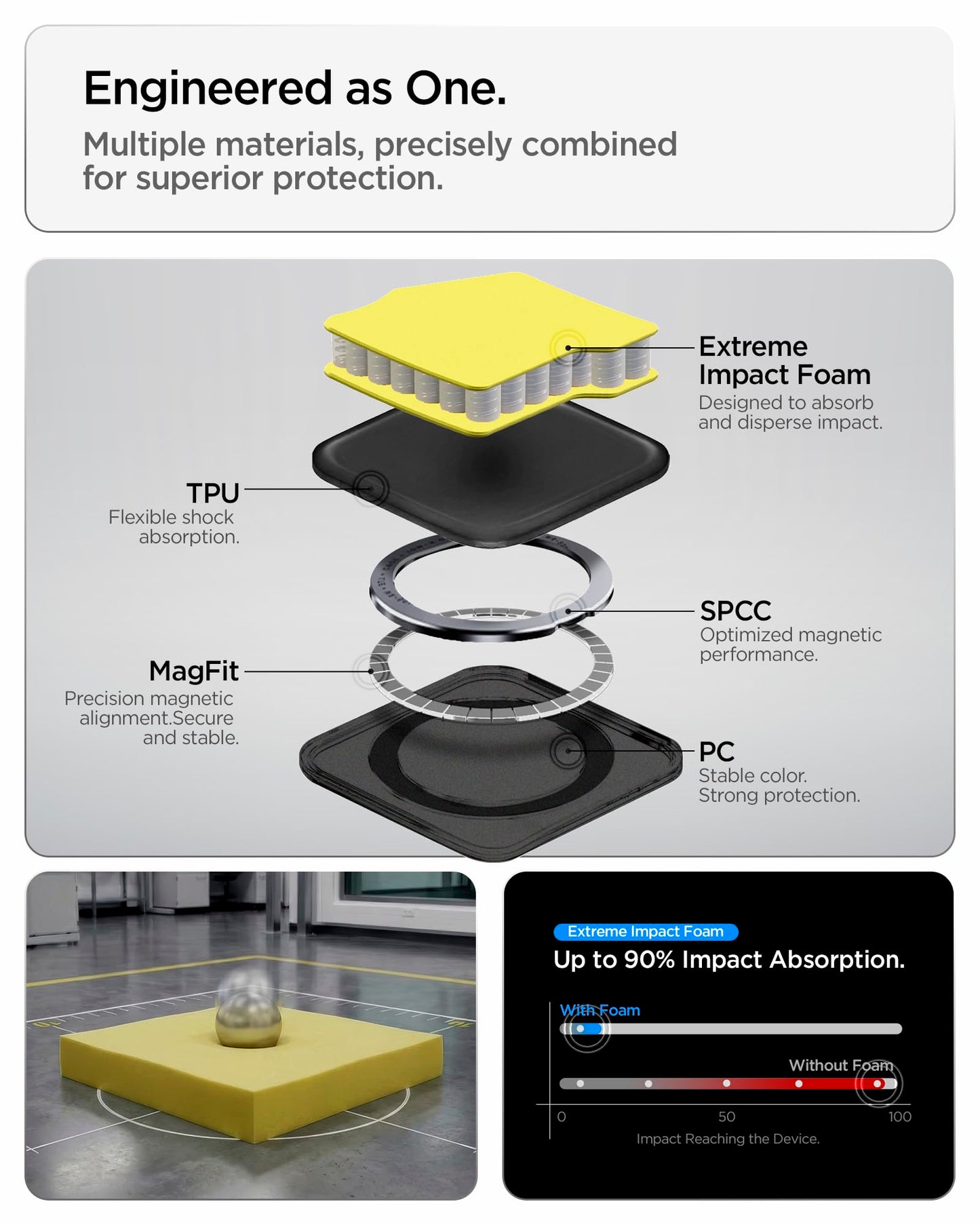 Spigen Case for Galaxy S26 Ultra Case, Full Camera Protection, Built-in Magnetic Ring, Drop Protection, Tough Armor MagFit Designed for Samsung Galaxy S26 Ultra - Black