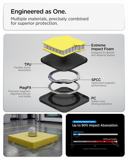 Spigen Case for Galaxy S26 Ultra Case, Full Camera Protection, Built-in Magnetic Ring, Drop Protection, Tough Armor MagFit Designed for Samsung Galaxy S26 Ultra - Black
