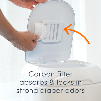 Diaper Genie Platinum Diaper Pail Gift Set, 2 Easy Roll Refills (48 Bags)