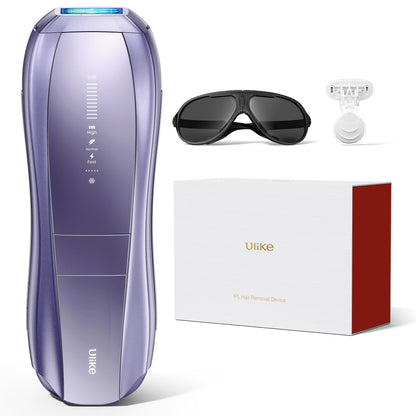 Ulike Laser Hair Removal, Air 10 IPL Device for Women and Men, 65°F Ice-Cooling Contact, Dual Lights, Skin Sensor & SHR Mode* for Nearly Painless, Effective & Long-Lasting Results from Home - Available at All In One Marketplace Canada