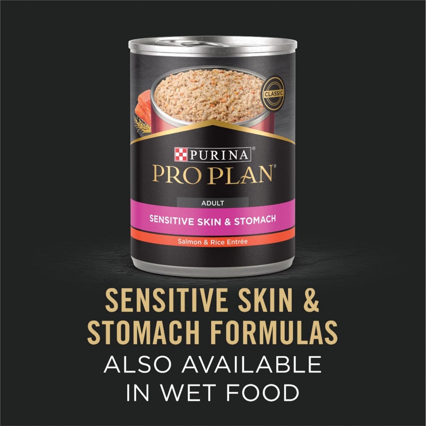 Purina Pro Plan Sensitive Skin & Stomach Dry Dog Food, Salmon & Rice - 13.6 kg Bag