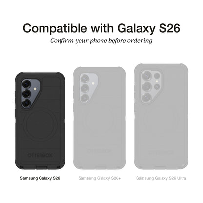 OtterBox Samsung Galaxy S26 Defender Series Pro Case - Black, Tough, Rugged & Durable Samsung Galaxy Phone Case with Magnets