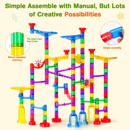 Meland Marble Run with Construction Set & Glow Marbles, STEM Toy for Kids 🍁 All In One Marketplace Canada