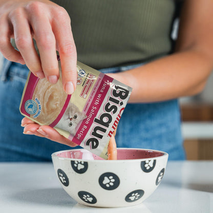 INABA Churu Bisque for Cats, Creamy Lickable Purée Side Dish with Vitamin E, 39 Grams per Pouch, 12 Pouches, Tuna Variety 🍁 All In One Marketplace Canada