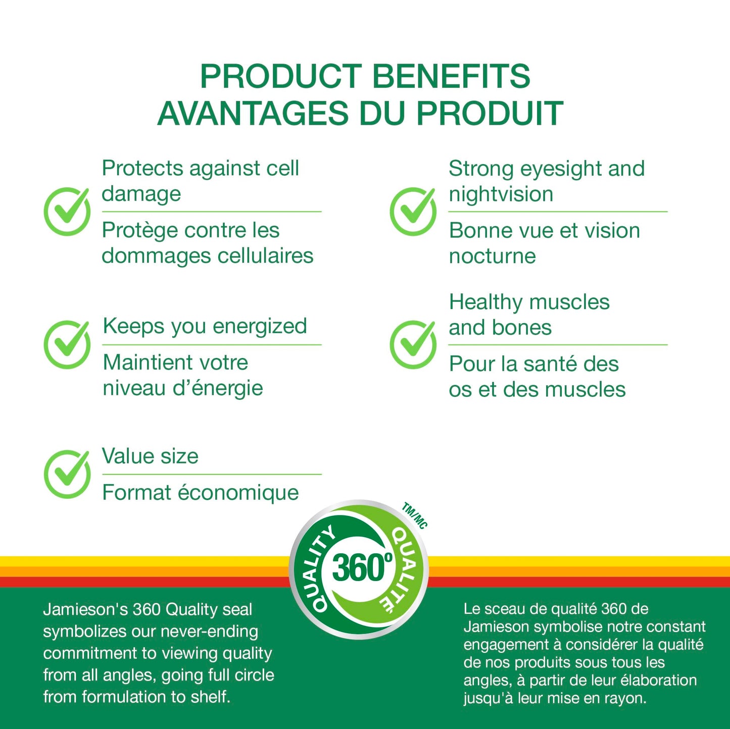 Jamieson 100% Complete Multivitamin for Men, with Siberian Ginseng, Lycopene and Selenium. Supports Eye Health, Energy, Immunity, and Everyday Health, Gluten-Free, One Per Day, 160 Caplets - Available at All In One Marketplace Canada