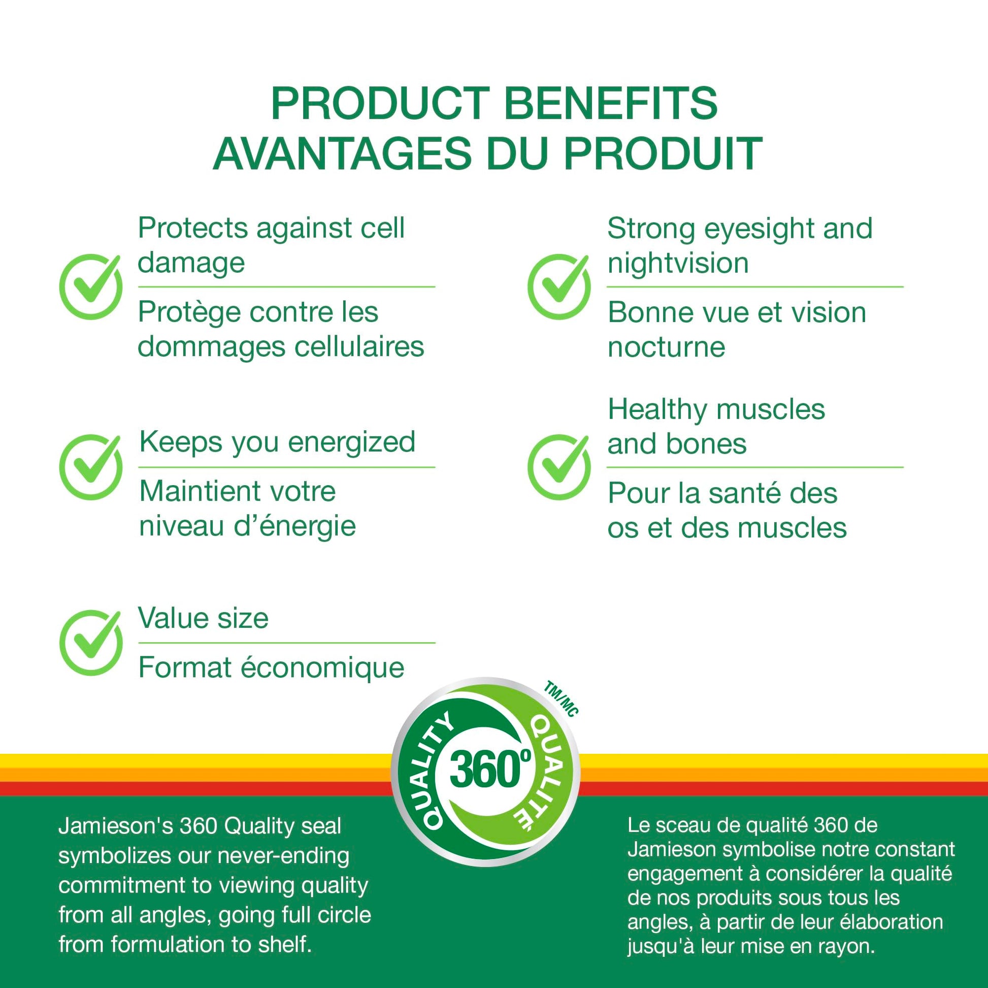 Jamieson 100% Complete Multivitamin for Men, with Siberian Ginseng, Lycopene and Selenium. Supports Eye Health, Energy, Immunity, and Everyday Health, Gluten-Free, One Per Day, 160 Caplets - Available at All In One Marketplace Canada