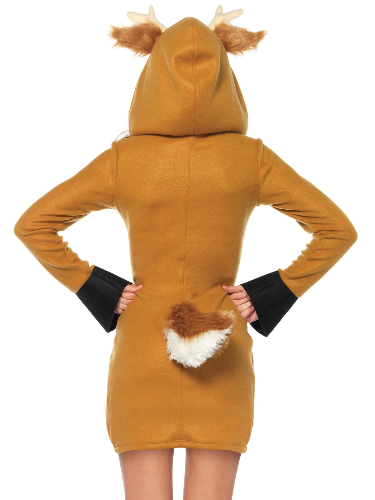 Leg Avenue Women's Hooded Cozy Fawn Halloween Costume, Brown/Khaki, 3X / 4X