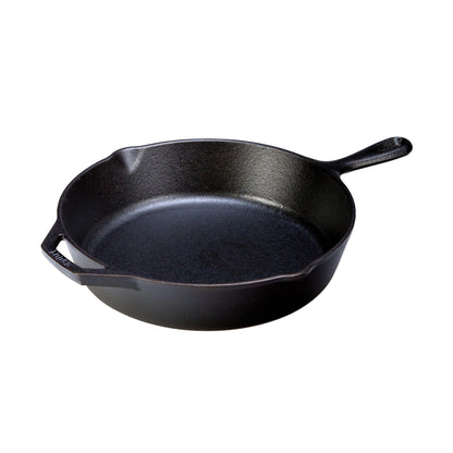 LODGE MFG L10SK3 Lodge Logic, 12" Diameter, 2" Deep, Pre-Seasoned Cast Iron Skillet, black - Available at All In One Marketplace Canada