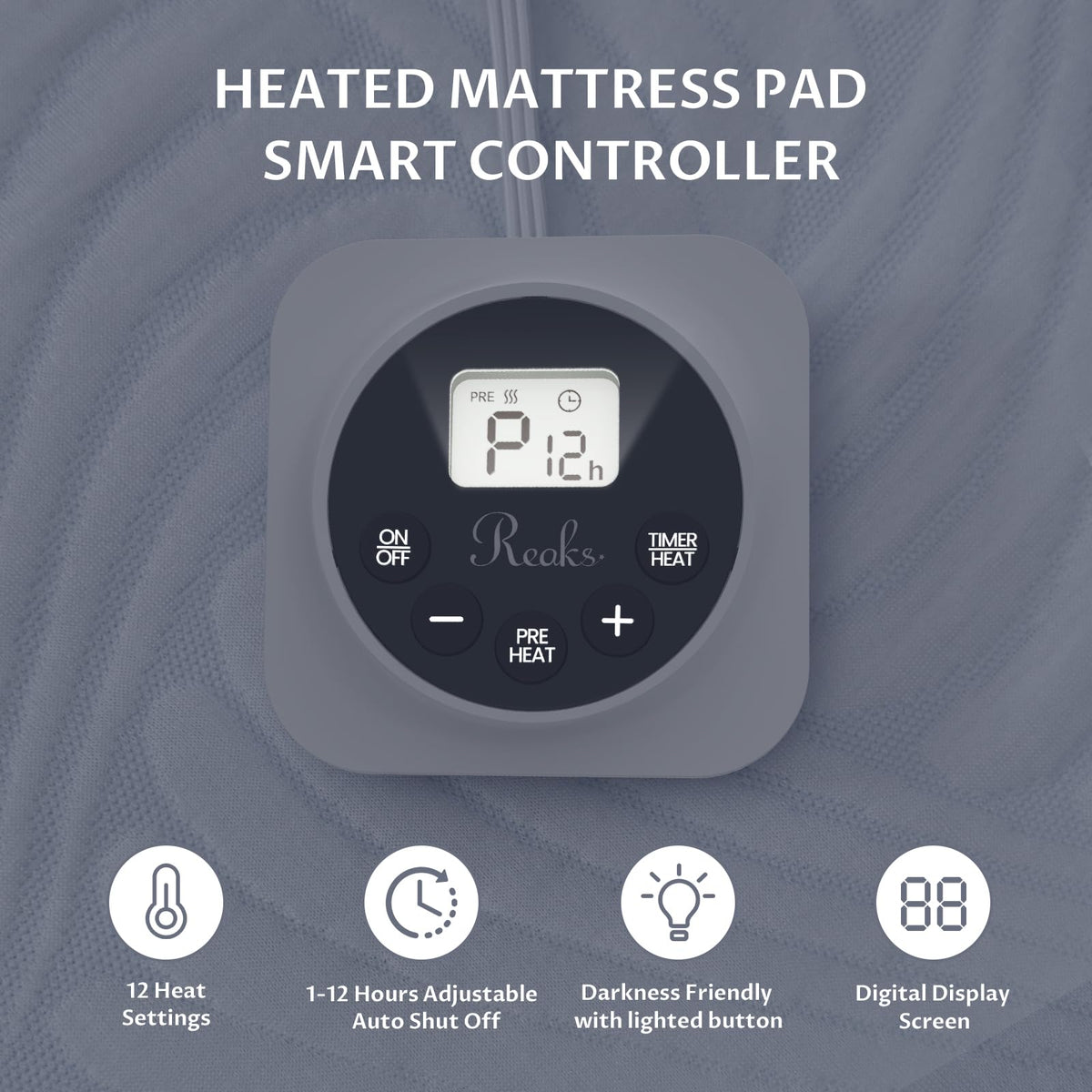 Heated Mattress Pad Full, 3D Air Fabric, Preheat & Memory for Cold Winter 🍁 All In One Marketplace Canada