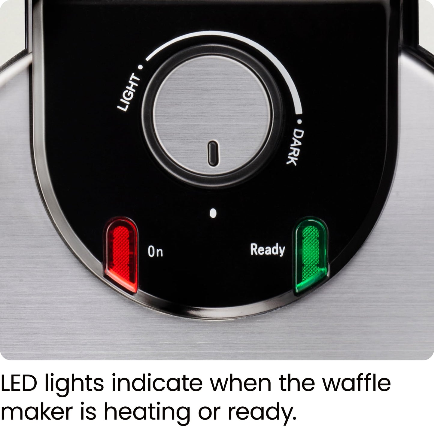 Chefman Rotating Belgian Waffle Maker, 180° Flip Iron w/ Non-Stick Plates, Adjustable Timer, Locking Lid, & Drip Plate, Space Saving Storage, Mess-Free Breakfast, Stainless Steel/Black - Available at All In One Marketplace Canada