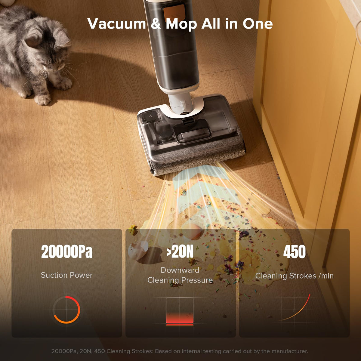 roborock F25 GT Wet Dry Vacuum Cleaner, Cordless Vacuum Mop Combo, 20000Pa