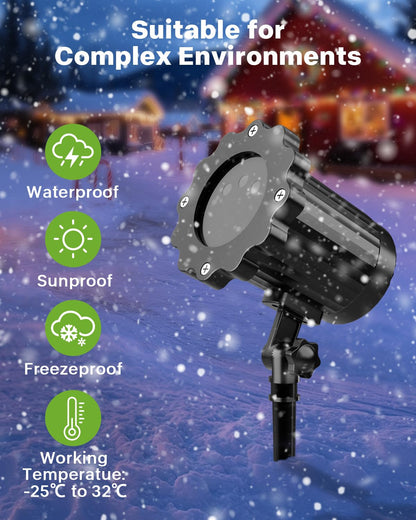 Brighter Laser Halloween & Christmas Projector Light Outdoor, RGB 3-Colors 🍁 All In One Marketplace Canada