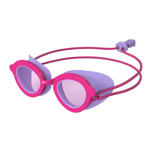 Speedo Unisex-Kid's Swim Goggles Sunny G Ages 3-8 - Pink Yarrow/Vermillion, One Size