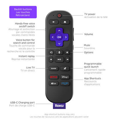 Roku Ultra 2024 | The Ultimate Streaming Player - 4K Streaming Device with HDR10+, Dolby Vision & Atmos - Bluetooth & Wi-Fi 6 - Rechargeable Voice Remote Pro with Backlit Buttons - Free & Live TV 🍁 All In One Marketplace Canada